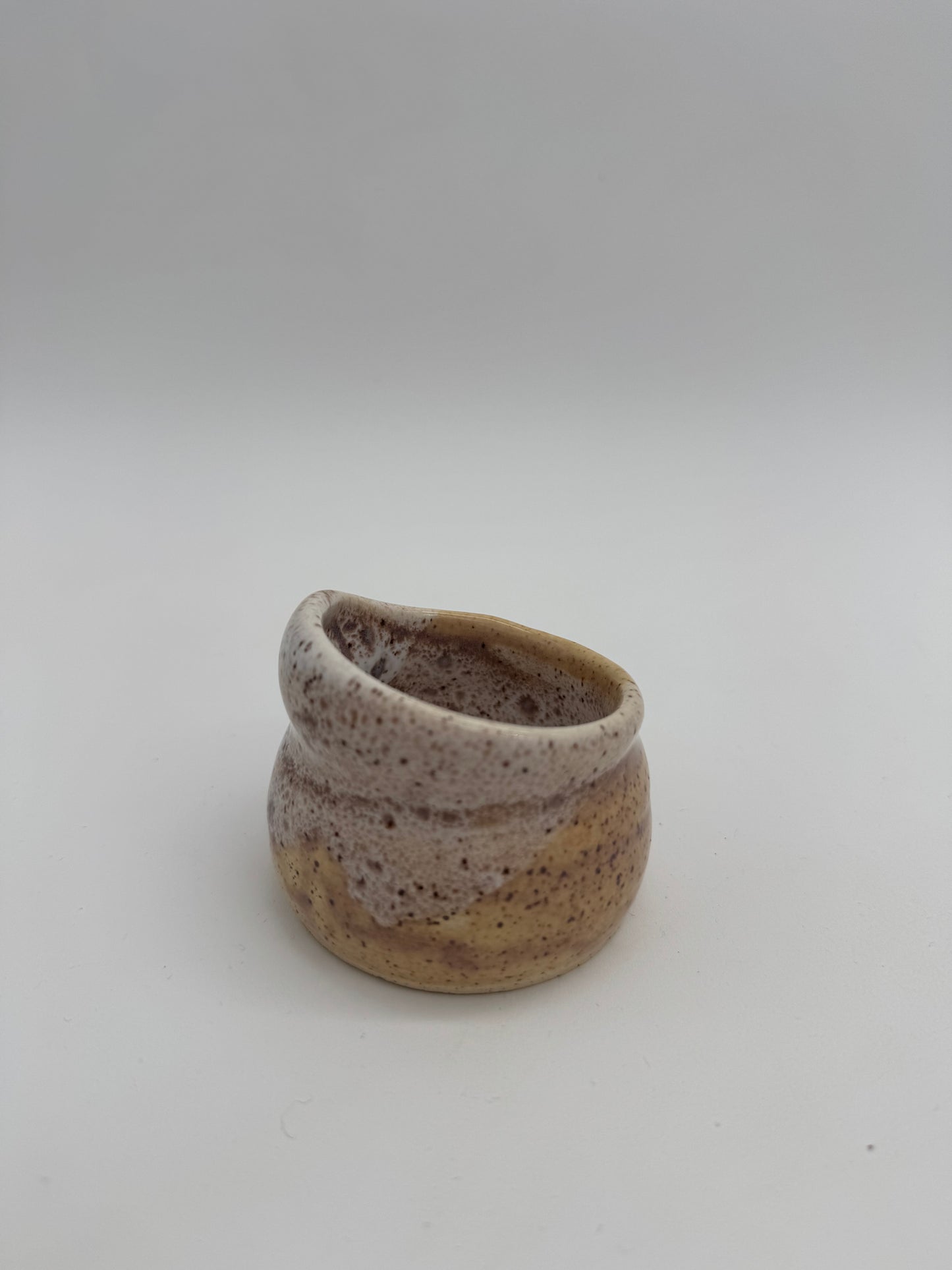 Ceramic hyacinth speckle mini vase