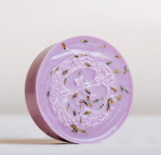 The Ube Lavender soap by Lola Severina. Lola Severina is run by an AAPI woman.