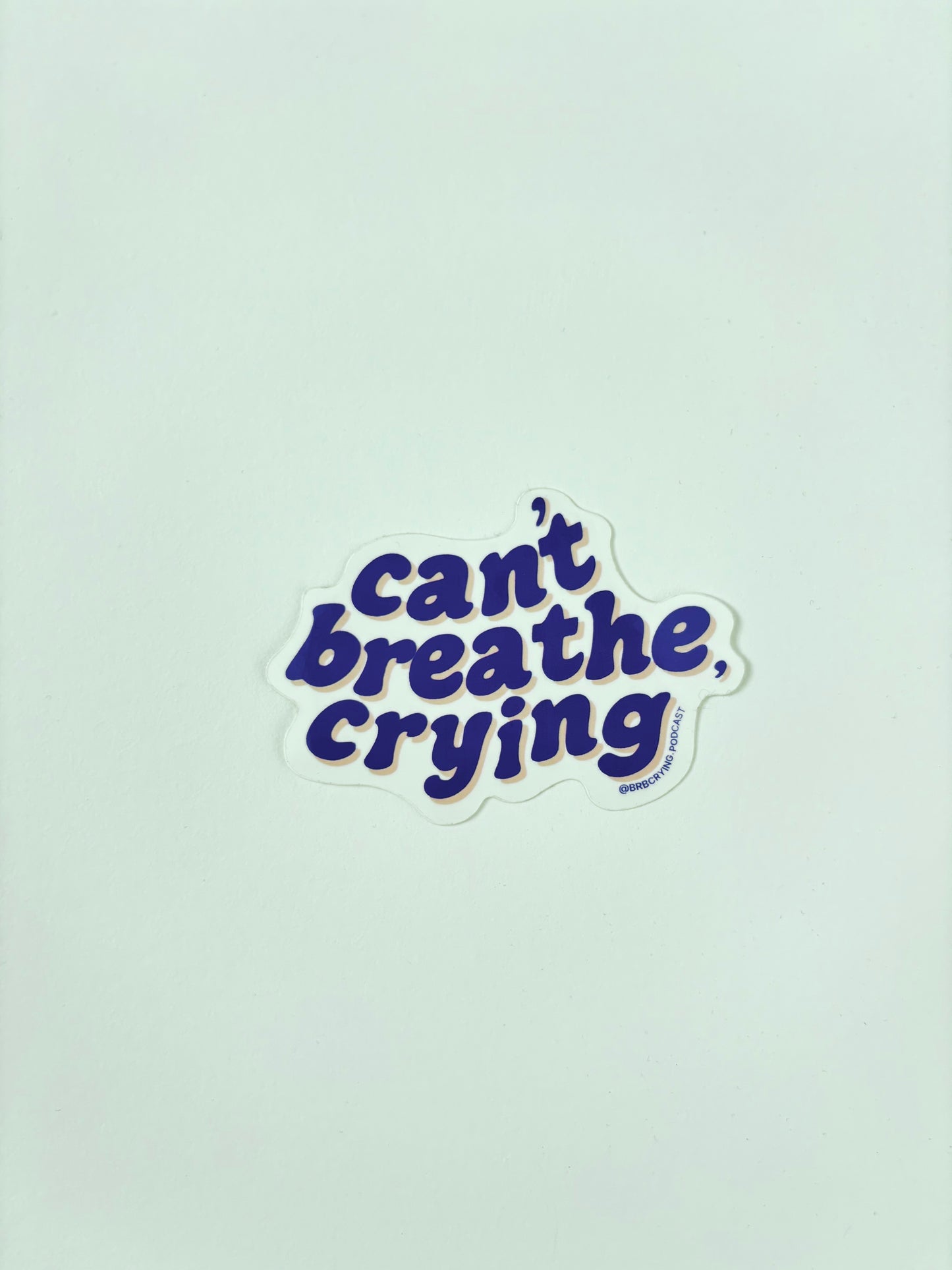 brb crying sticker 3-pack
