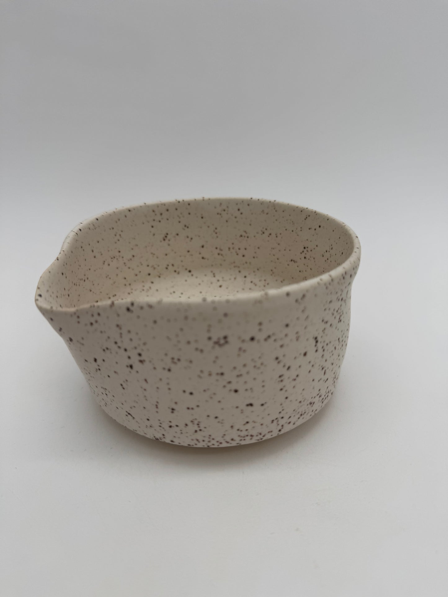Ceramic matte speckled matcha bowl