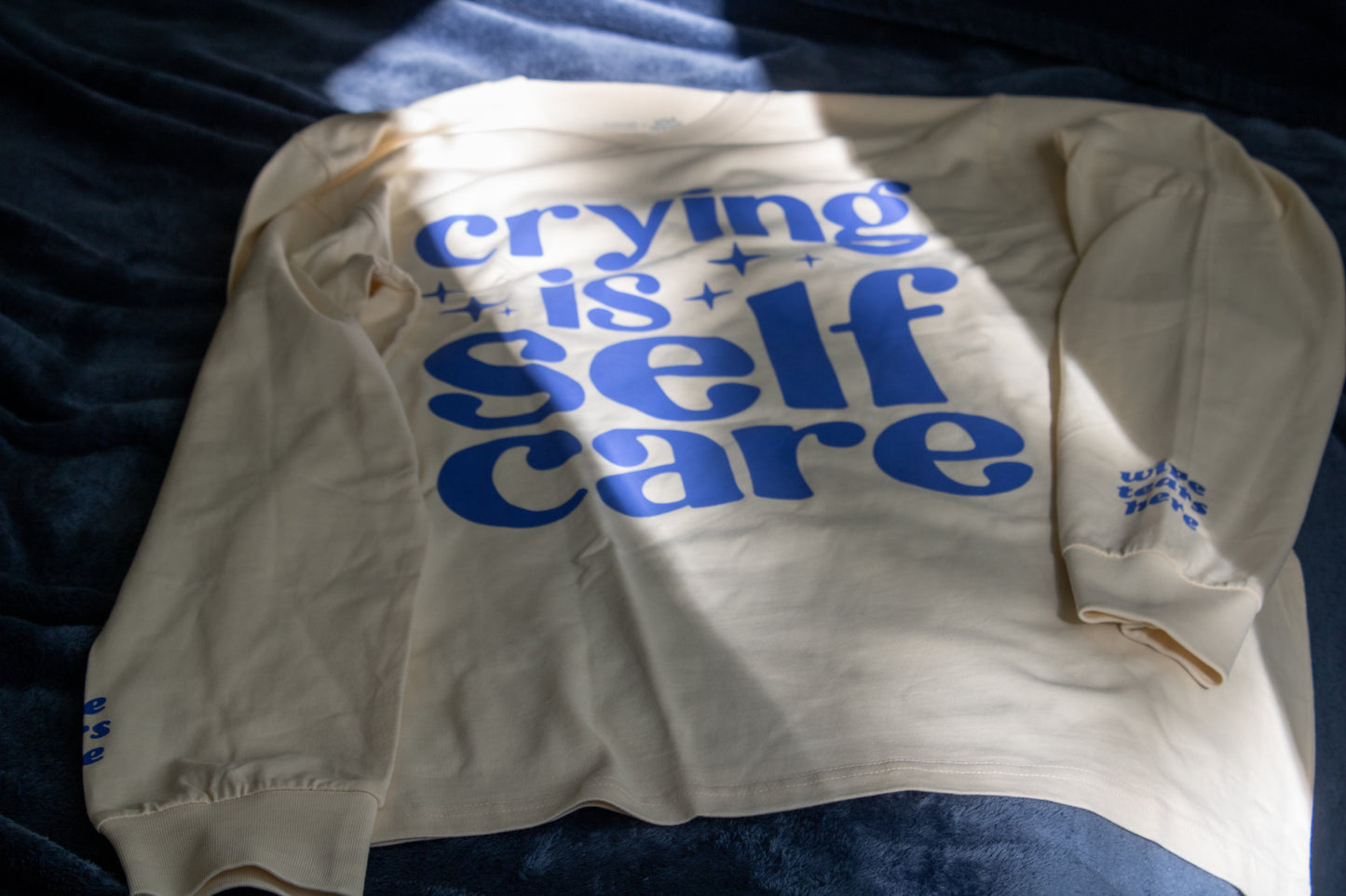 crying is self care shirt