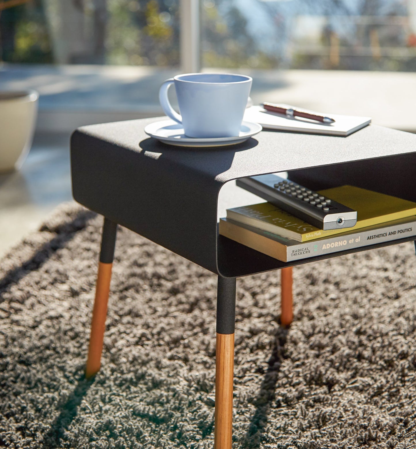 Storage Table - Tall (23" H) - Steel + Wood