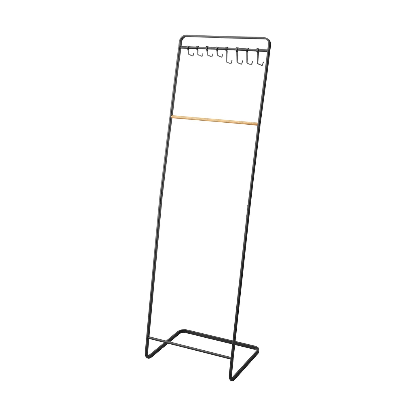 Coat Rack with Hat Storage (66" H) - Steel + Wood