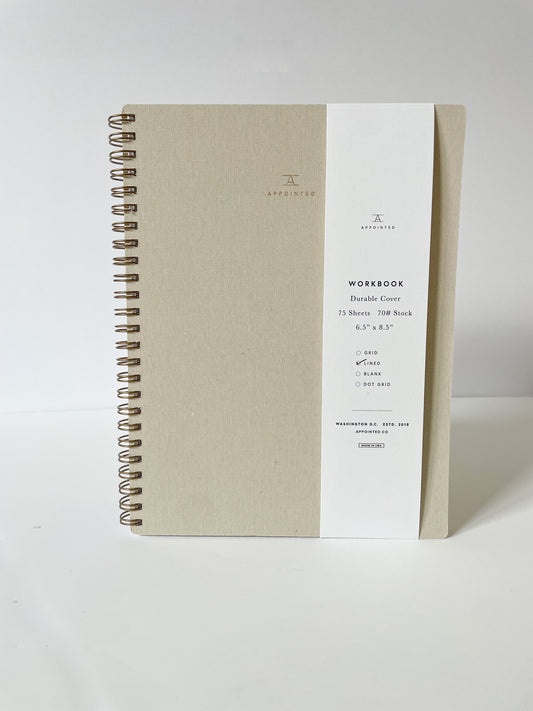 white notebook on white background