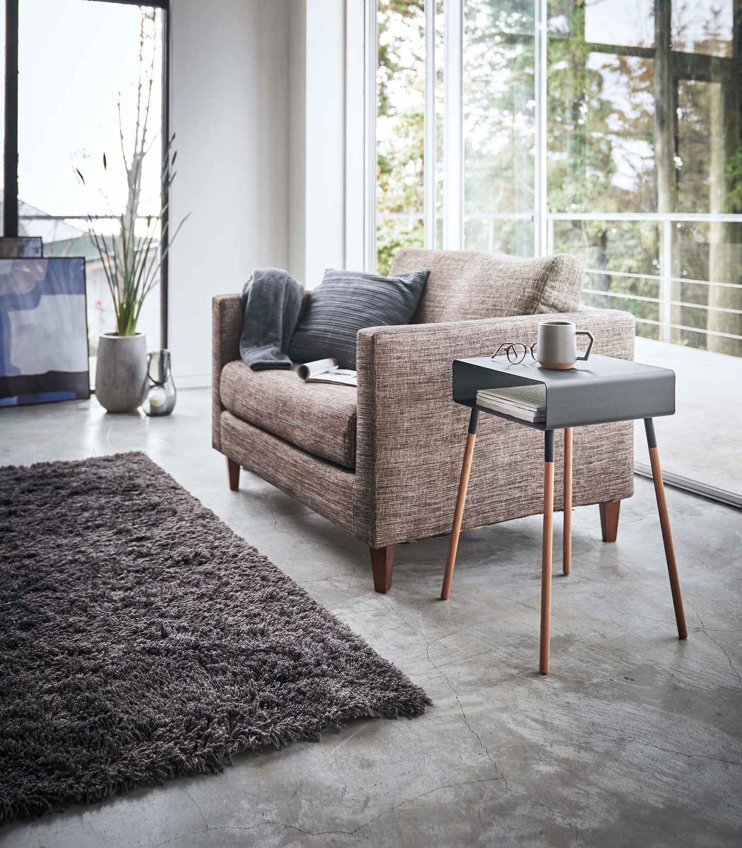 Storage Table - Tall (23" H) - Steel + Wood