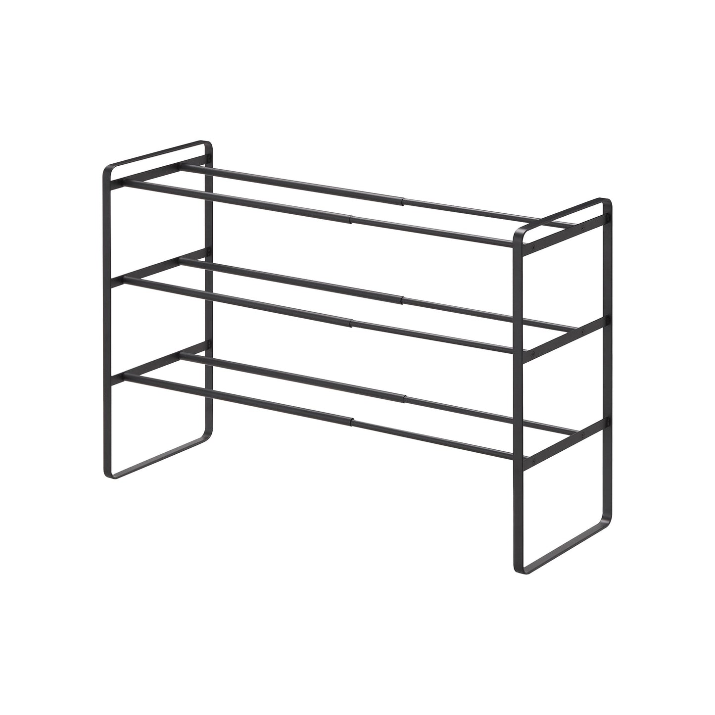 Three-Tier Expandable Shoe Rack (18" H) - Steel