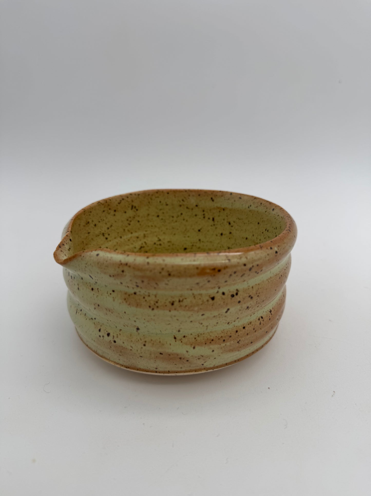 Ceramic moss matcha bowl
