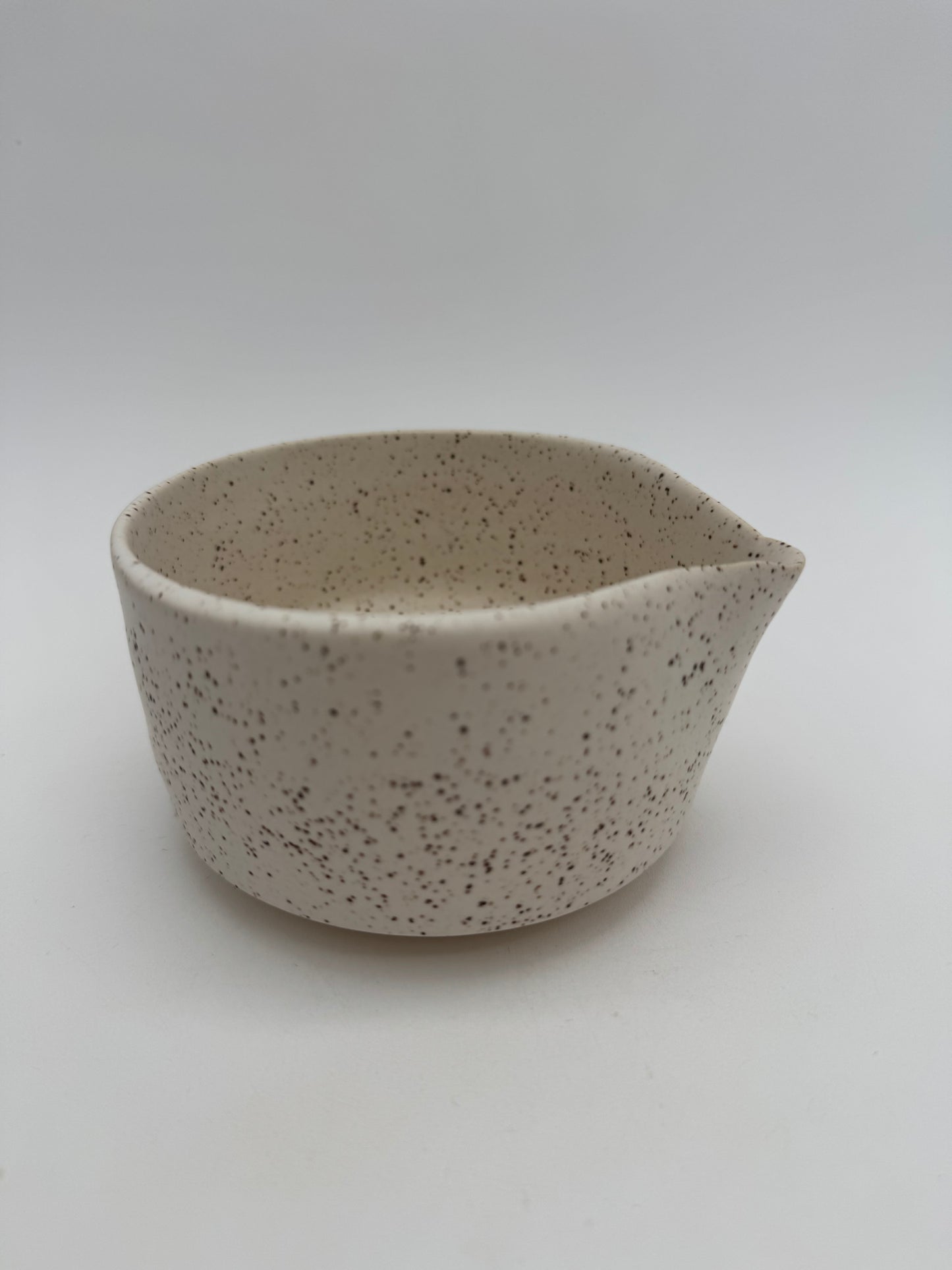 Ceramic matte speckled matcha bowl