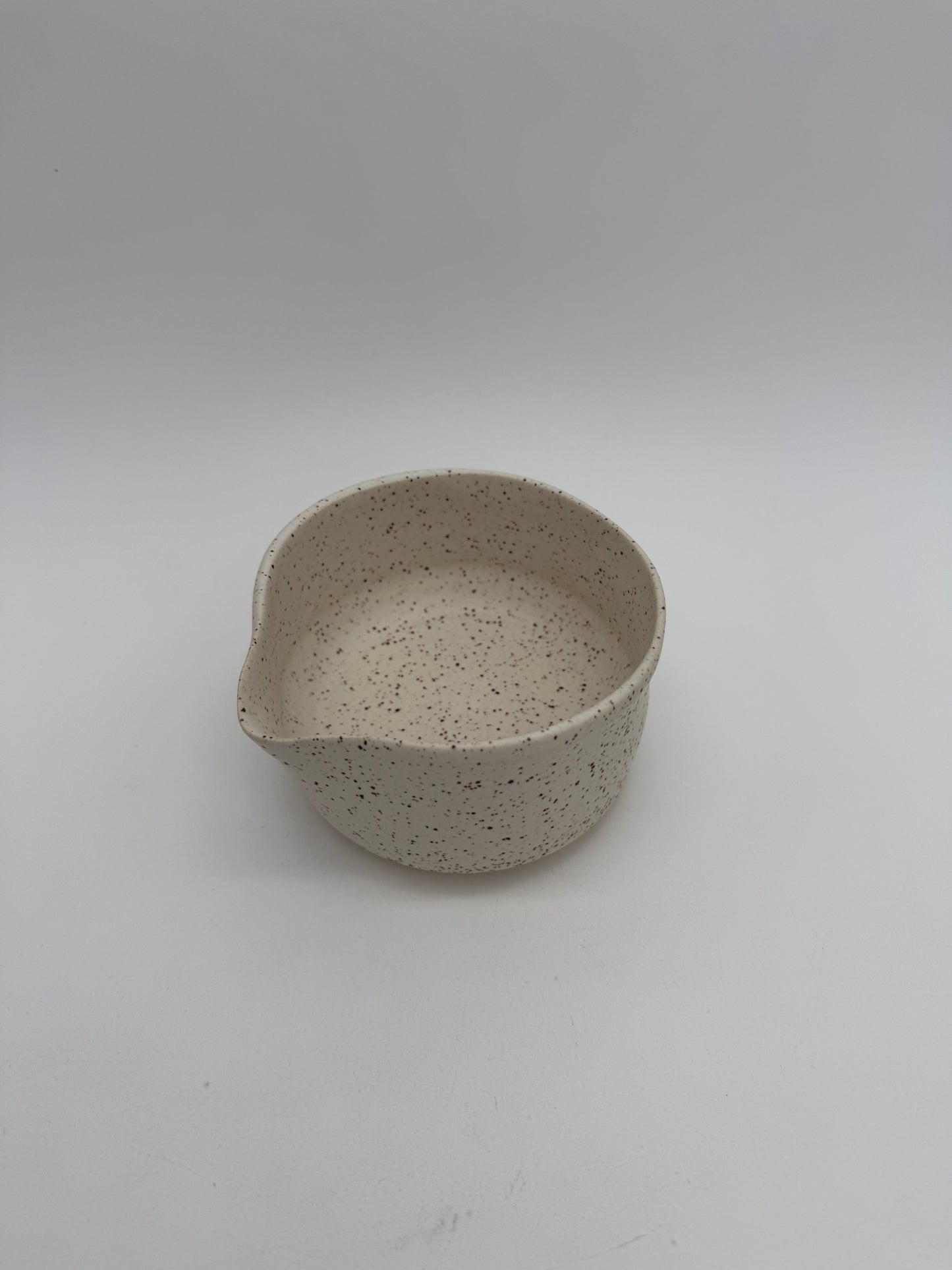 Ceramic matte speckled matcha bowl