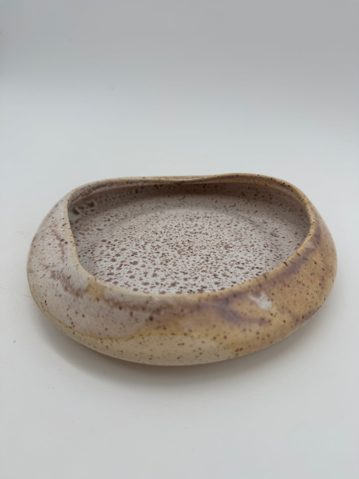 Ceramic hyacinth speckle container