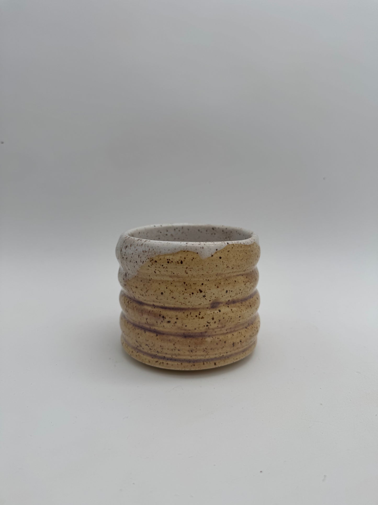 Ceramic hyacinth speckle tallish mug