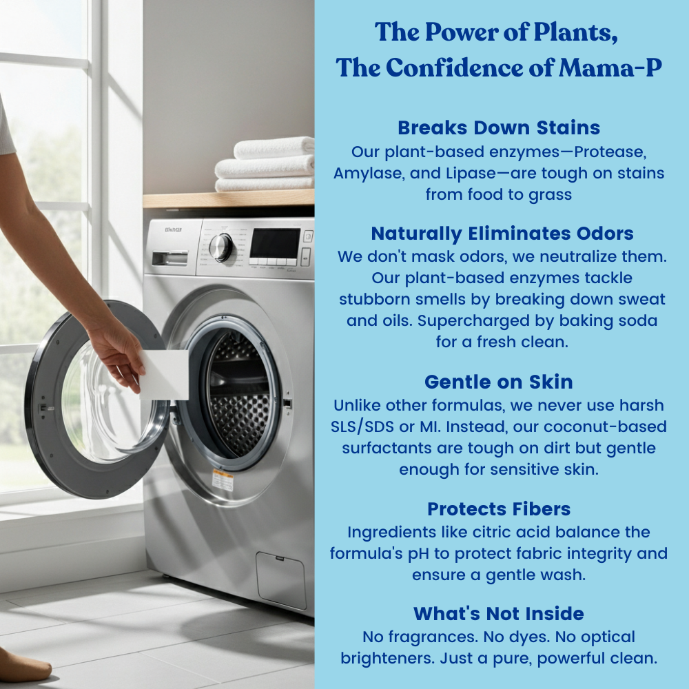 SLS-Free Laundry Detergent Sheets (Sensitive Skin)