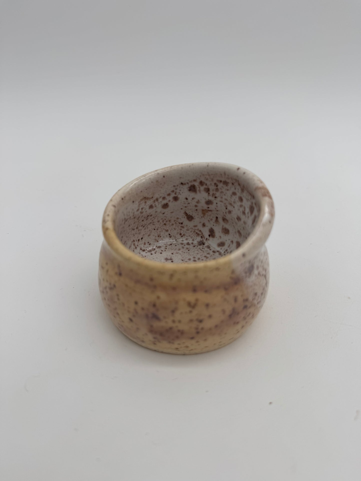 Ceramic hyacinth speckle mini vase