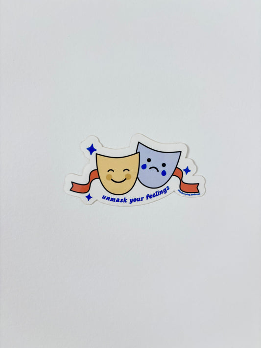 brb crying sticker 3-pack
