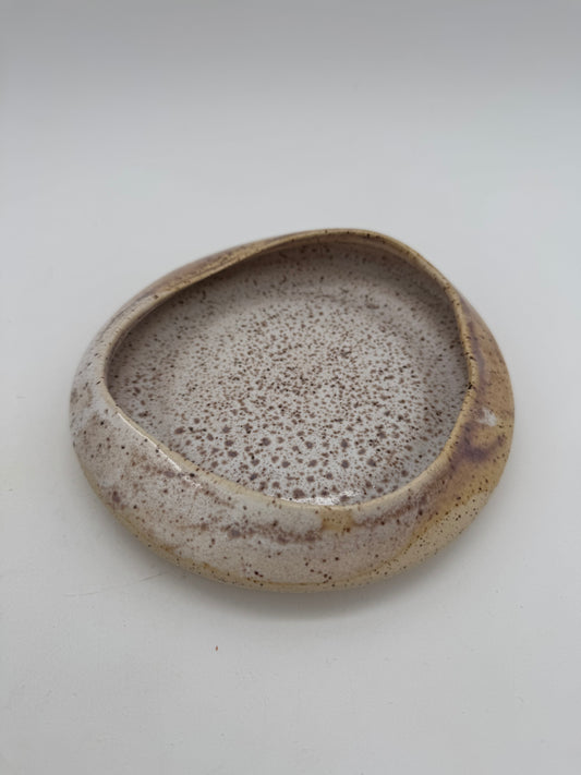 Ceramic hyacinth speckle container