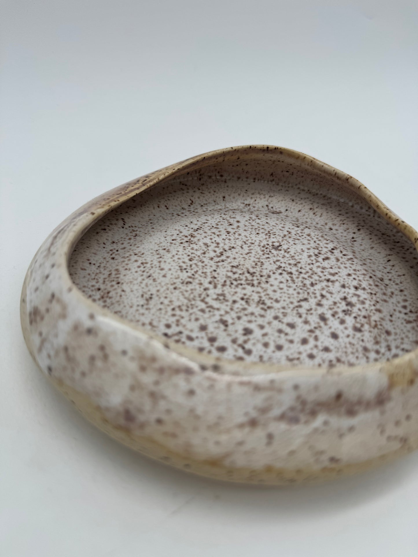 Ceramic hyacinth speckle container