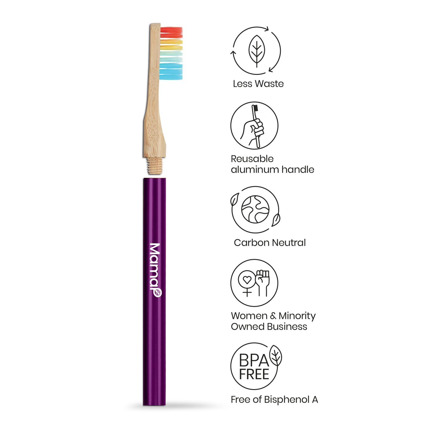 Revolve Manual Toothbrush with Replaceable Head - LGBTQ+ Equality