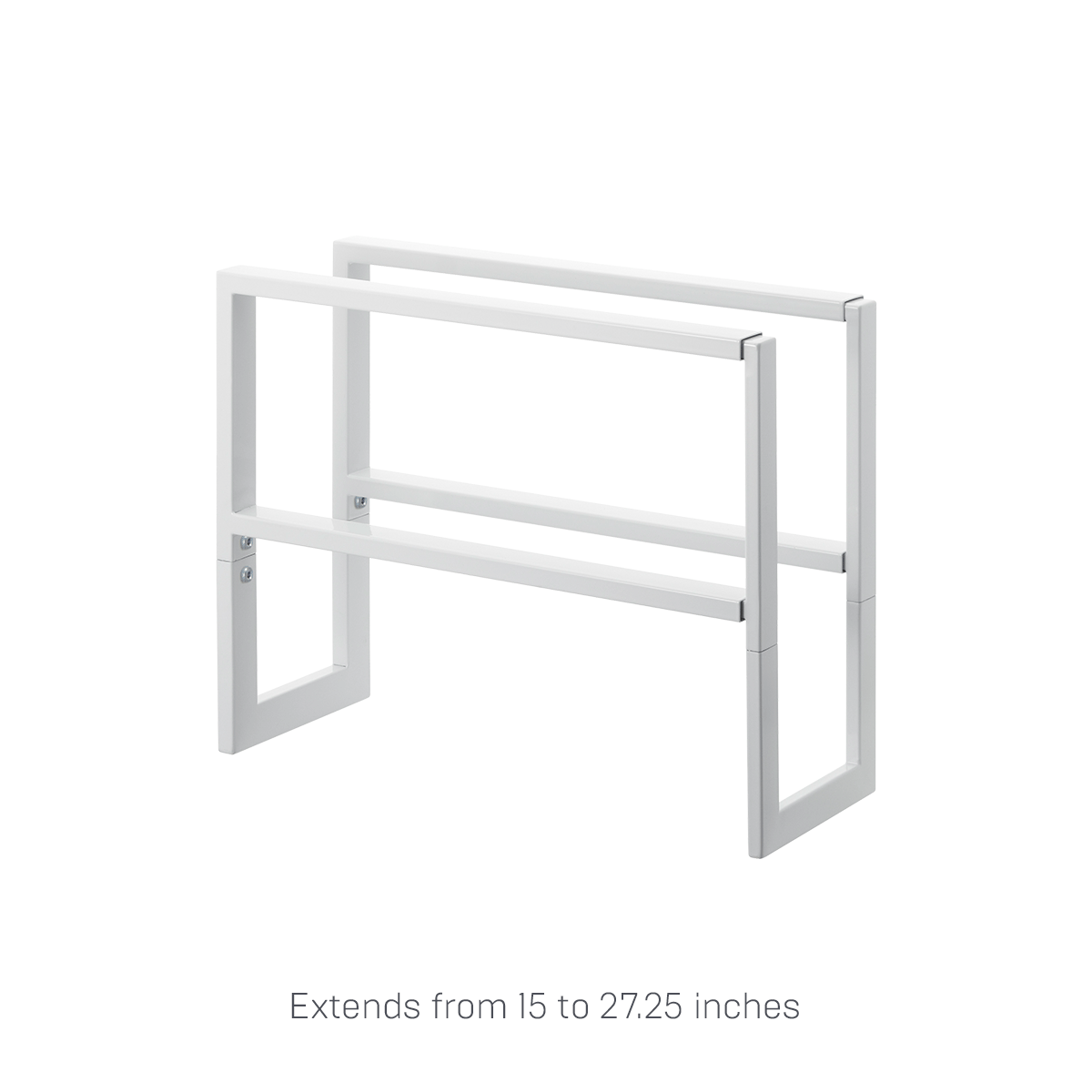 Two-Tier Expandable Shoe Rack (12" H)  - Steel