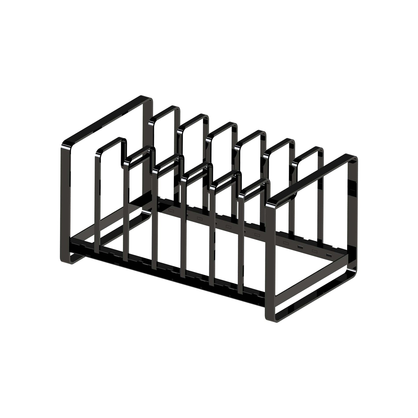 Adjustable Pot Lid and Frying Pan Organizer - Steel