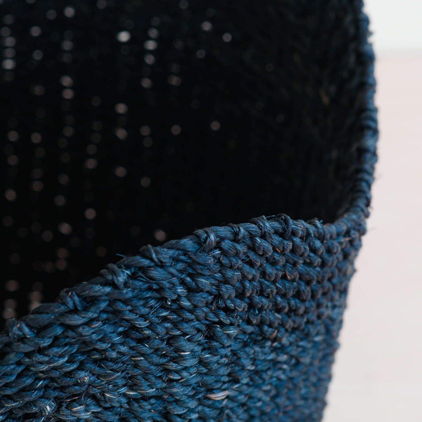 Black Scallop Basket - Handwoven Basket | LIKHÂ