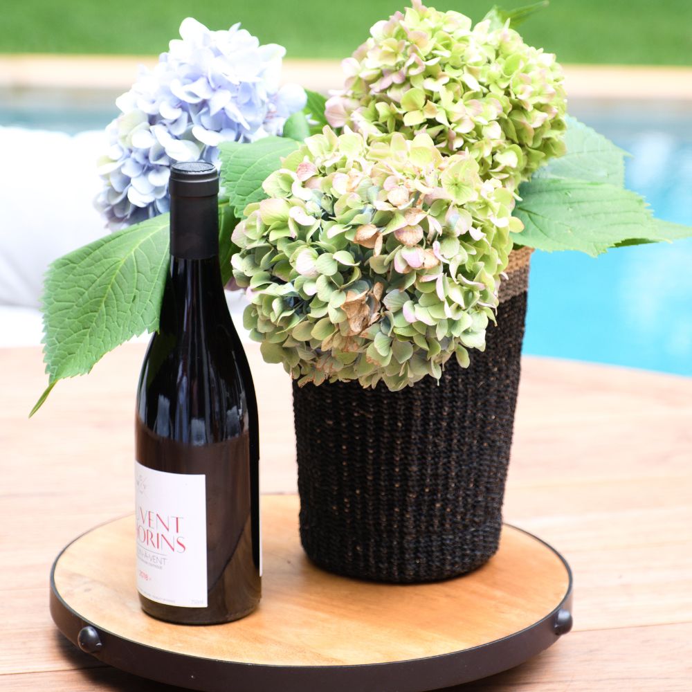 Black Woven Basket Vase - Weave Basket | LIKHÂ