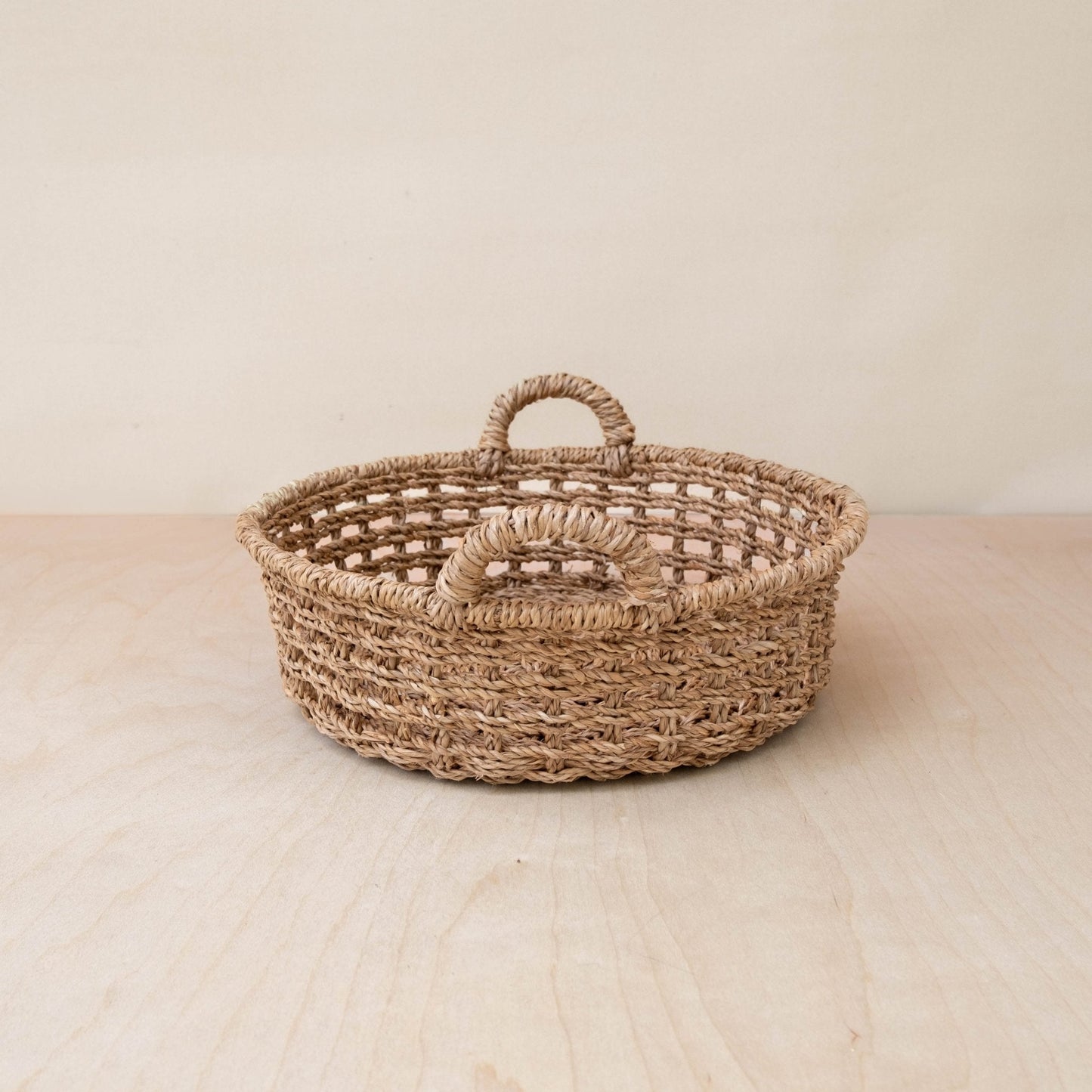 Round Open Weave Basket - Wicker Basket | LIKHÂ