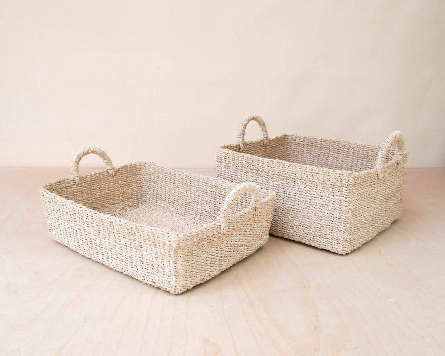 Square Tabletop Basket - Weave Basket | LIKHÂ