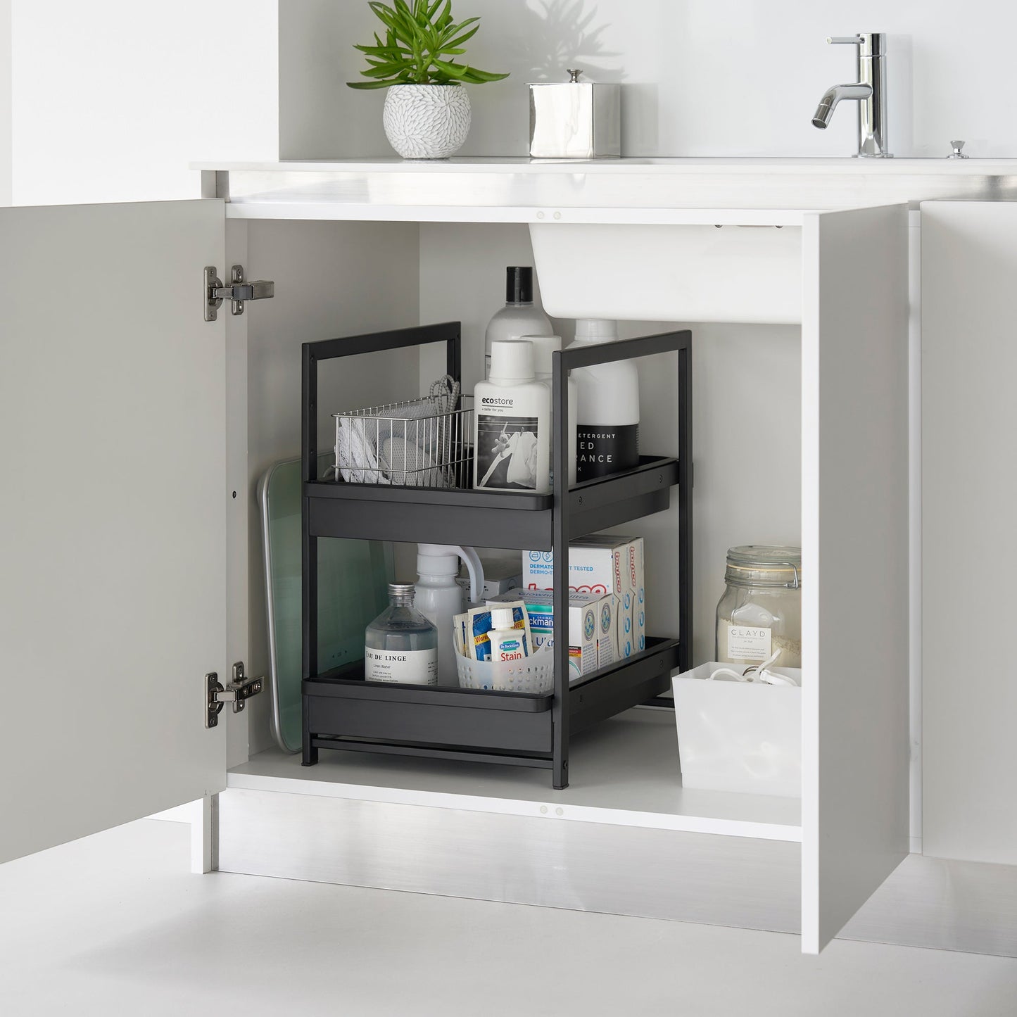 Two-Tier Pull-Out Shelf - Steel