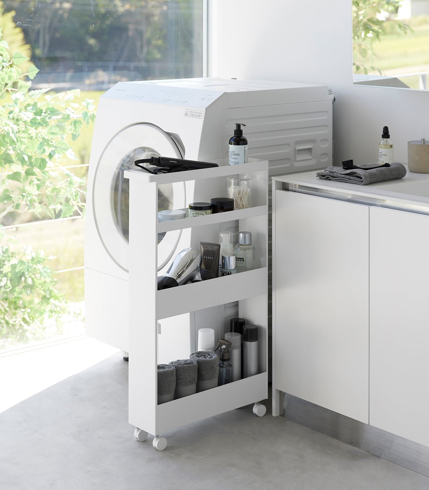 Slim Rolling Wagon (31.7" H)  - Steel