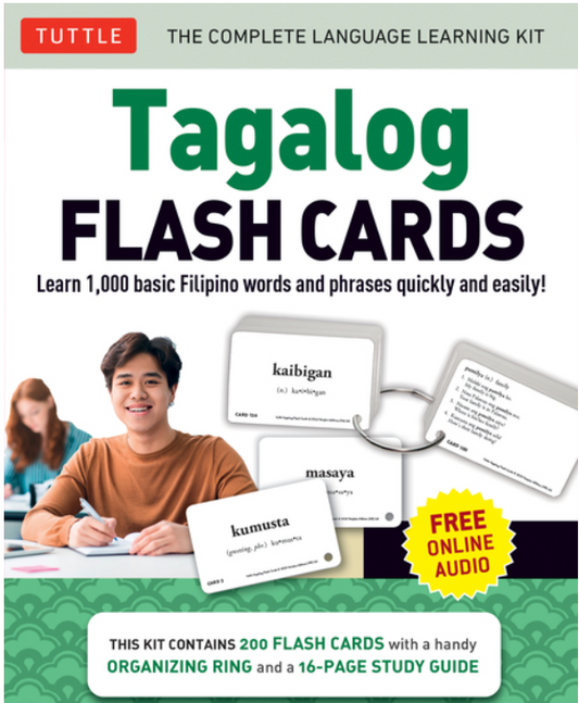 Tagalog Flash Cards Kit: Learn 1,000 Basic Filipino Words and Phrases Quick and Easily