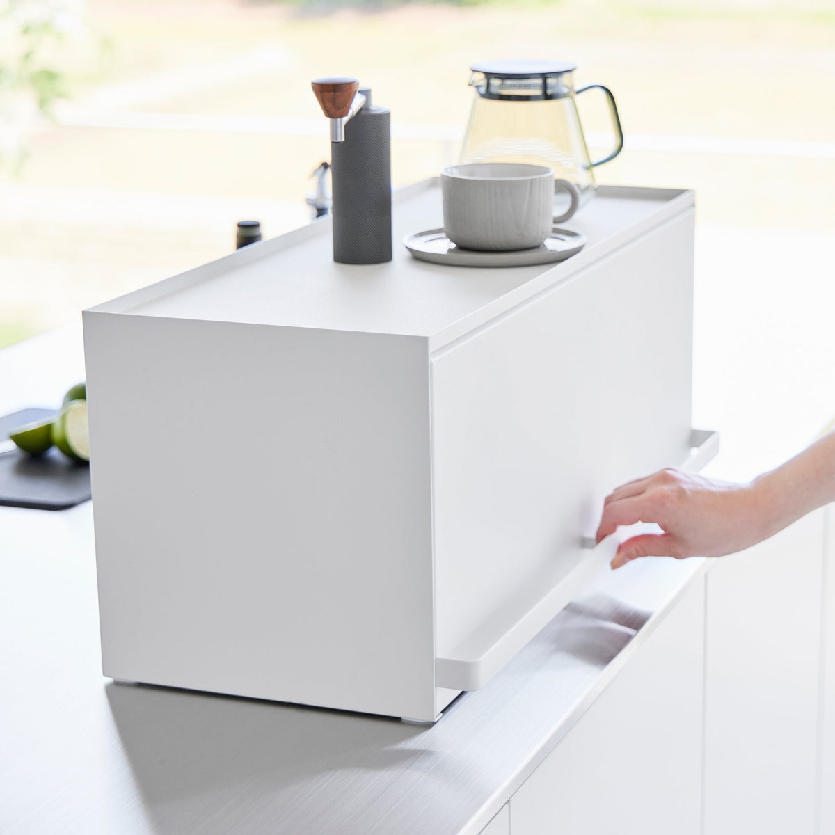 Open-Back Countertop Storage Rack - Steel