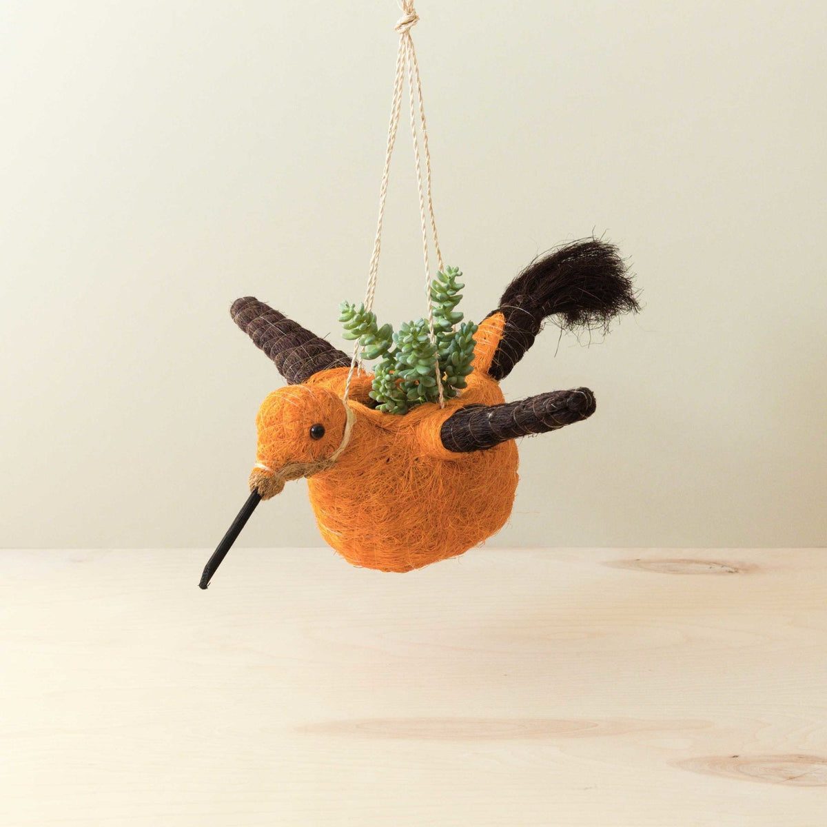 Hummingbird Planter - Coco Coir | LIKHA x Gilded Frond Clay + Textiles