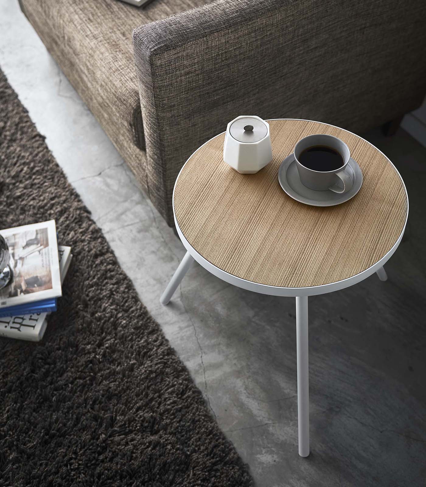 Side Table (20" H)  - Steel + Wood