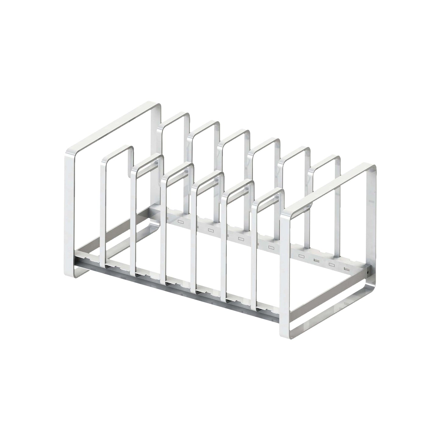 Adjustable Pot Lid and Frying Pan Organizer - Steel