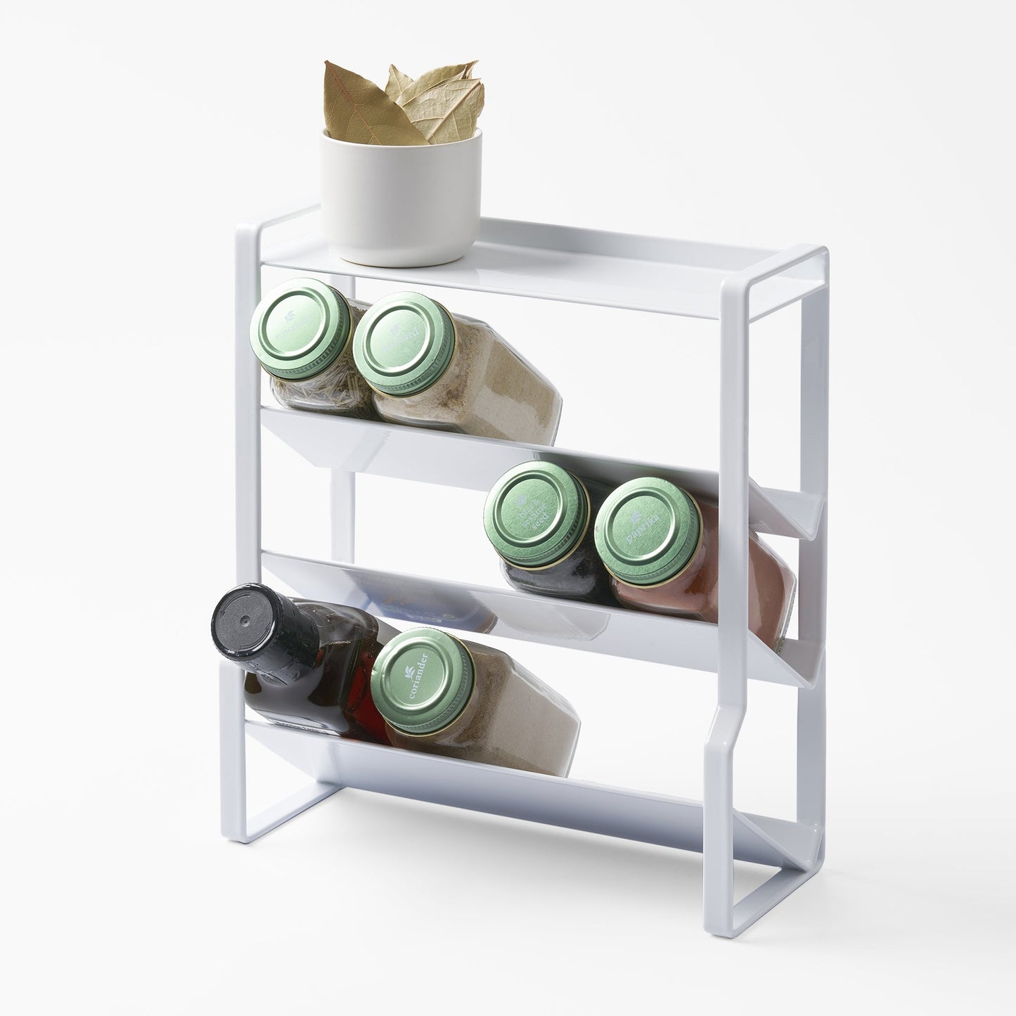 Four-Tier Slim Spice Rack - Steel