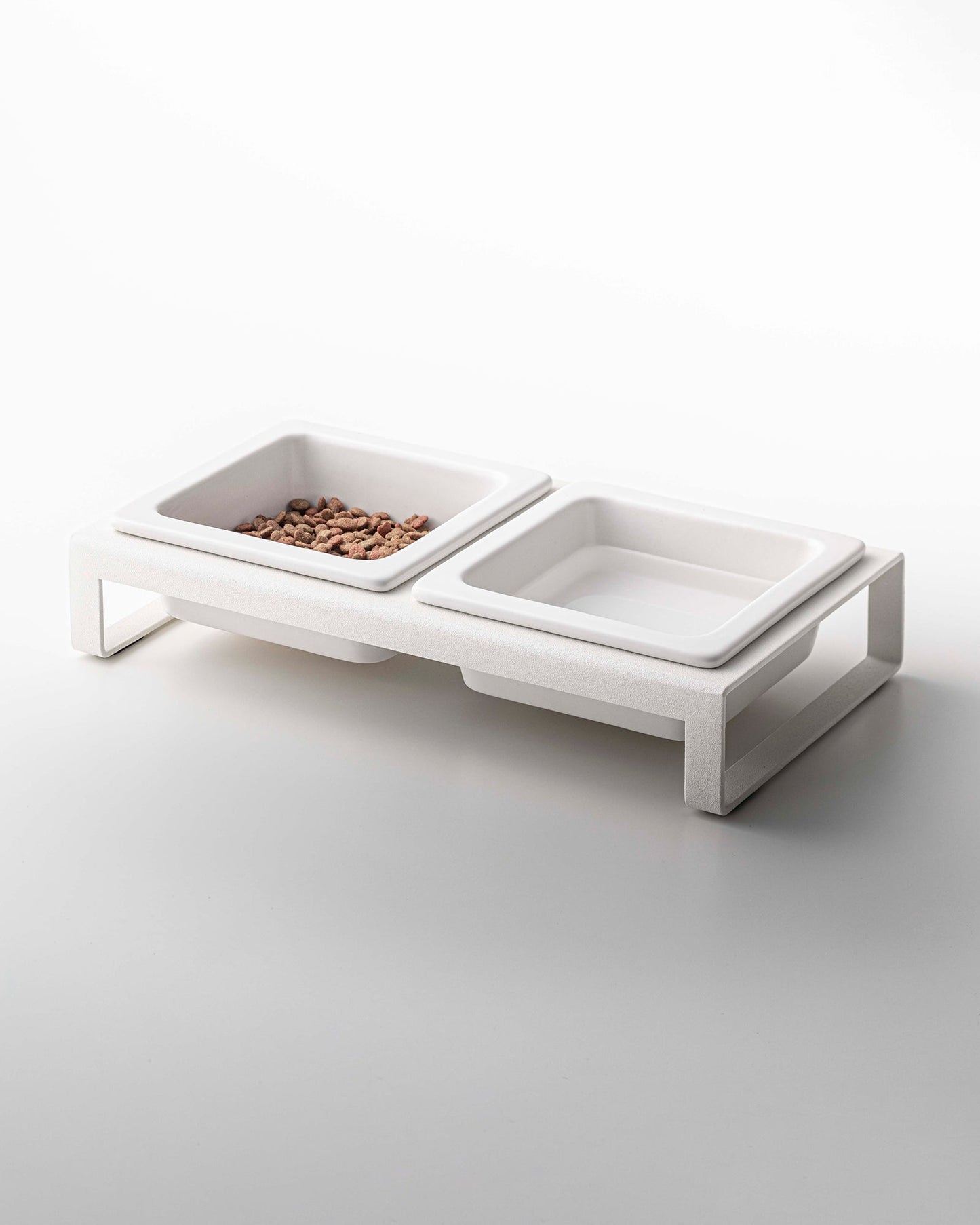 Pet Food Bowl - Steel + Ceramic