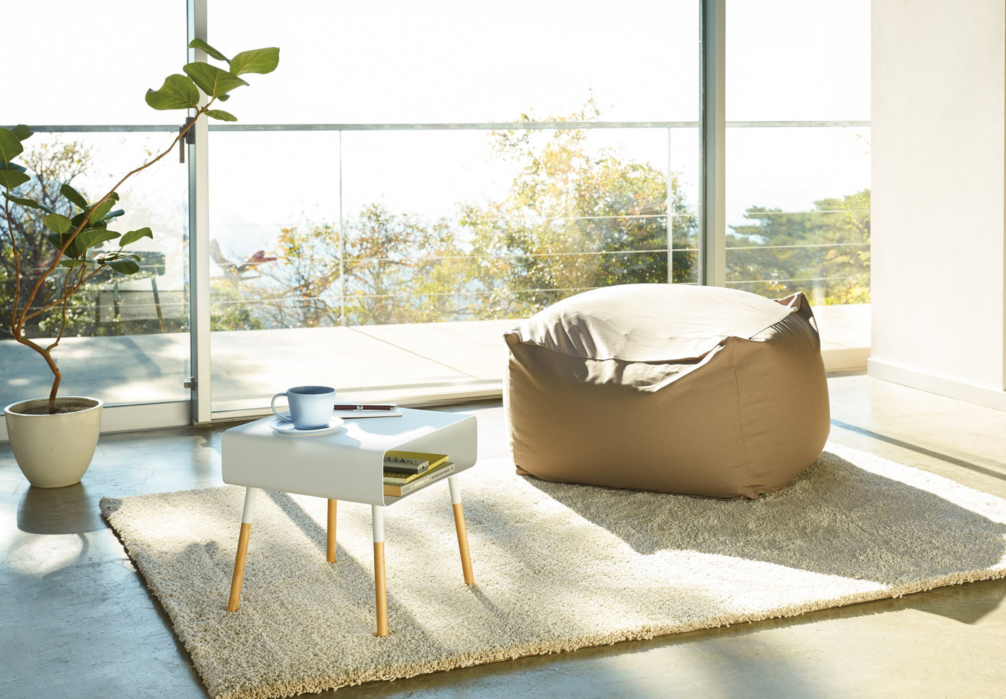 Storage Table - Short (14" H)  - Steel + Wood