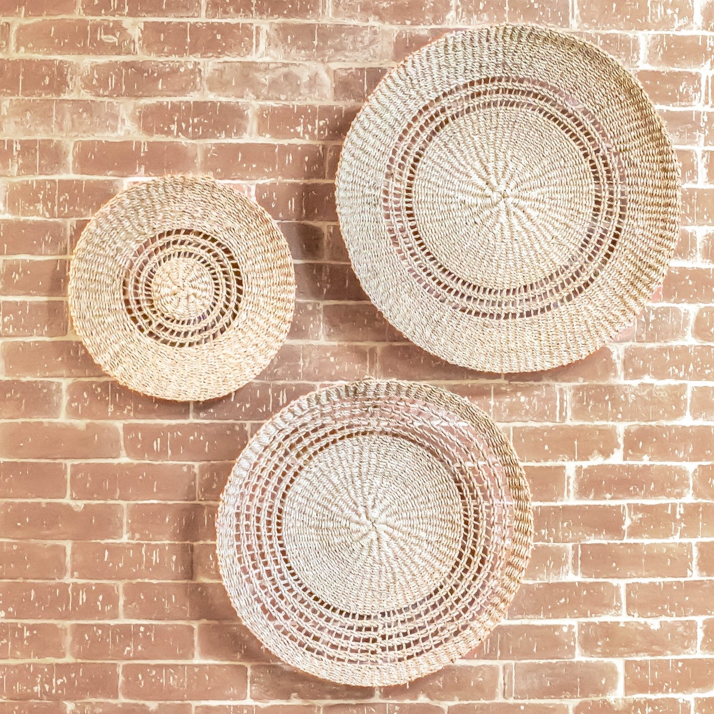 Open Weave Wall Baskets, Large - Woven Wall Baskets | LIKHÂ