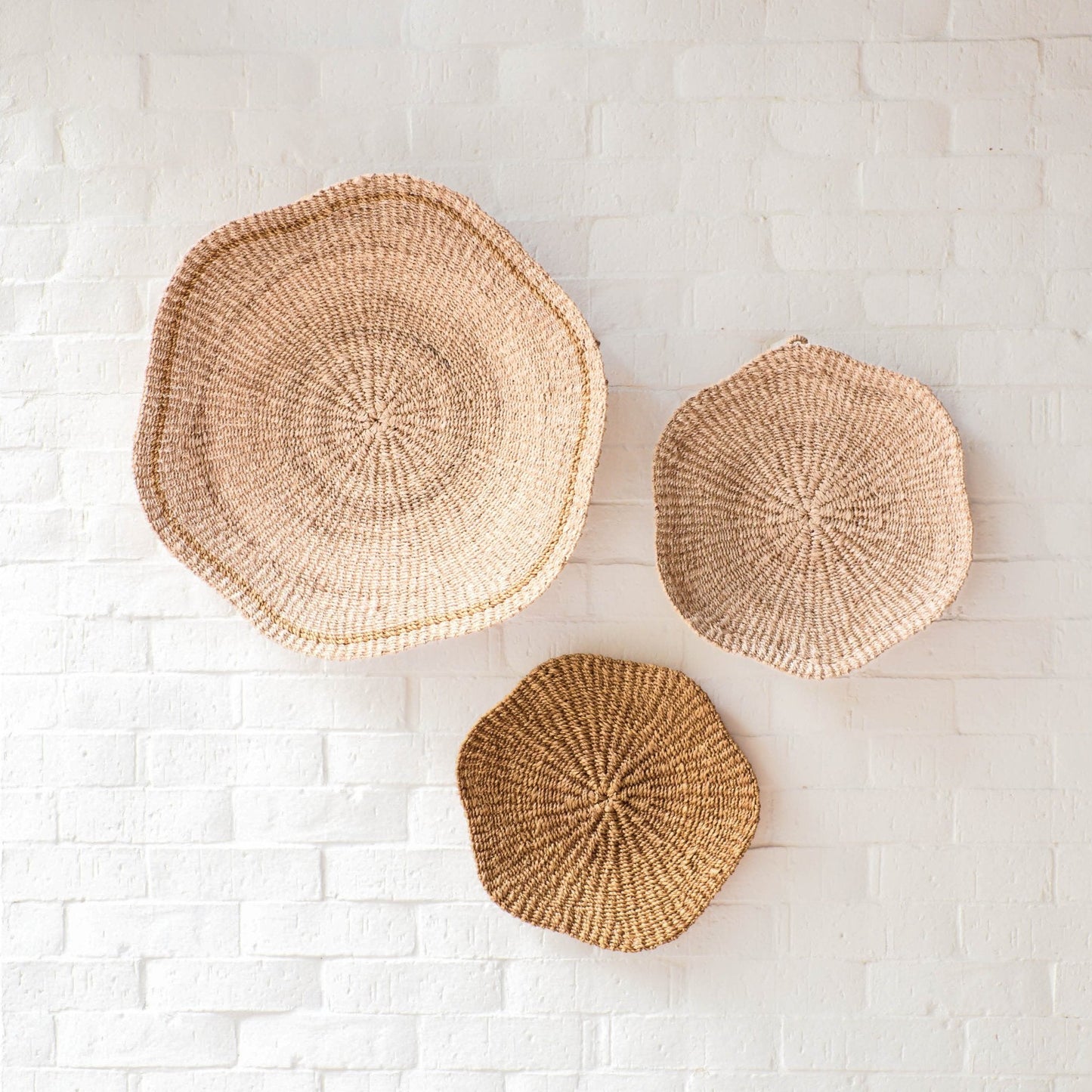 Scallop Wall Baskets, Large - Wall Baskets | LIKHÂ