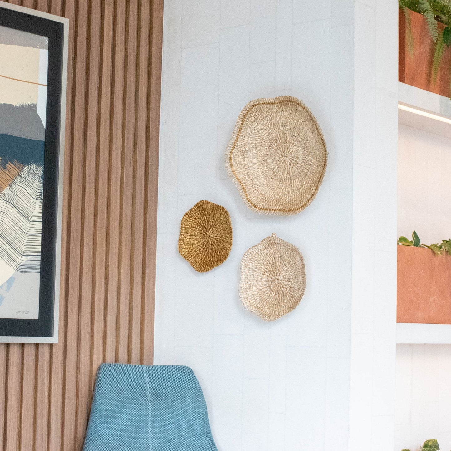 Scallop Wall Baskets, Medium - Wall Baskets | LIKHÂ