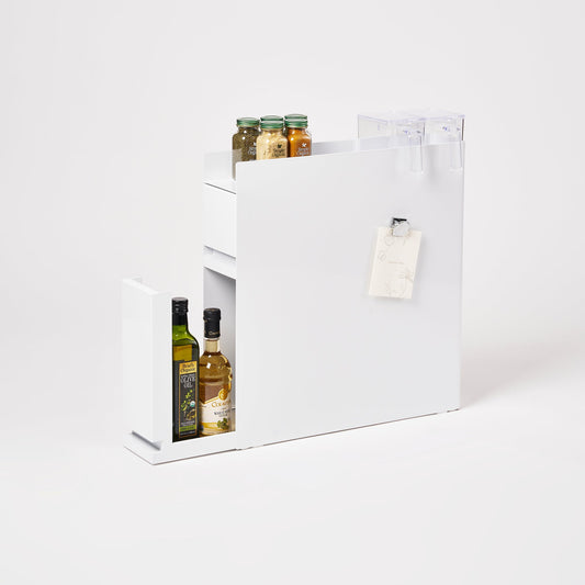 Two-Tier Sliding Drawer Seasoning Rack - Steel